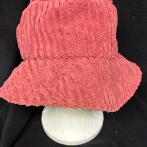 Pink Corduroy Bucket Hat